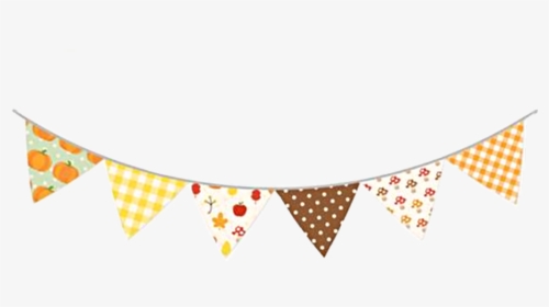 #watercolor #banner #pennant #flag #autumn #fall #halloween - Thanksgiving Cute Banner, HD Png Download, Transparent PNG