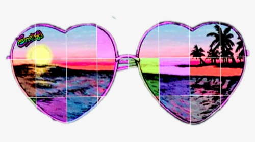 #lentes De Sol - Heart Glasses Tumblr Png, Transparent Png, Transparent PNG