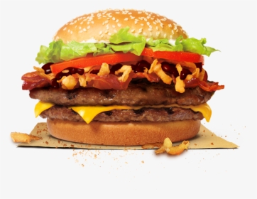 Image - Burger King Double Bacon Cheeseburger, HD Png Download, Transparent PNG