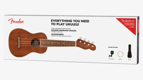 Fender Seaside Soprano Ukulele Pack, HD Png Download, Transparent PNG