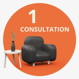 01-consultation - Club Chair, HD Png Download, Transparent PNG