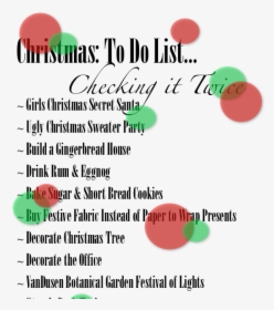 Christmas List Png , Png Download - Circle, Transparent Png, Transparent PNG