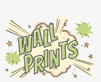 Wall Prints Greeting - Cartoon, HD Png Download, Transparent PNG