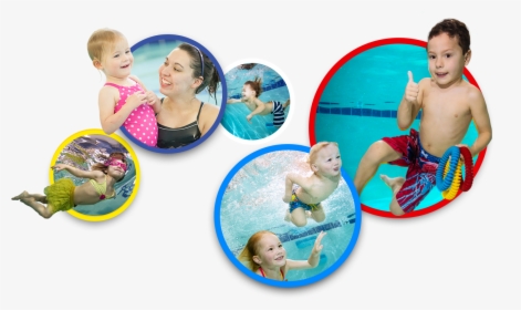 Children And Infants Swimming - Swimming Kids Png, Transparent Png, Transparent PNG