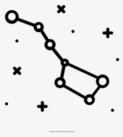 Big Dipper Constellation Coloring Page - Big Dipper Constellation Png, Transparent Png, Transparent PNG