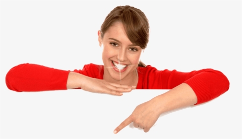 Girl Pointing Down Png, Transparent Png, Transparent PNG