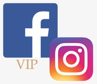 Become A Vip → - Transparent Facebook And Instagram Logo Png, Png Download, Transparent PNG