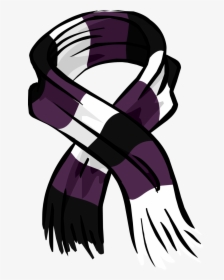 Purple Rugby Scarf Png Image - Scarf Clipart, Transparent Png, Transparent PNG