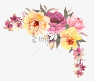 Free Png Transparent Watercolor Flowers Png Image With - Boho Watercolor Flower Png, Png Download, Transparent PNG