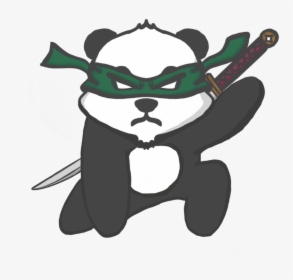 Ninja Panda - Cartoon, HD Png Download, Transparent PNG