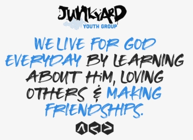 Junkyard Youth Group - Calligraphy, HD Png Download, Transparent PNG