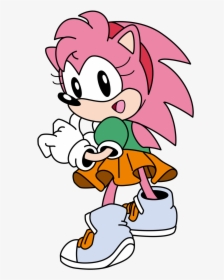 Classic Amy - Amy Rose And Sonic Background, HD Png Download, Transparent PNG