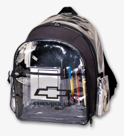 Clear Plastic Backpack W/ Open Bowtie Racing - Diaper Bag, HD Png Download, Transparent PNG