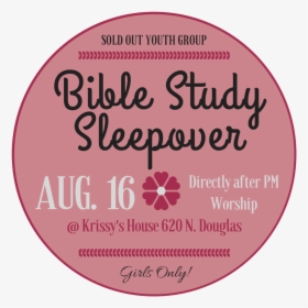 Youth Girls Sleepover Bible Study, HD Png Download, Transparent PNG