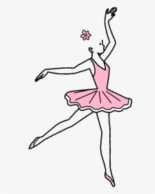 Fair Skin, Blonde Hair, Pink Dress, - Dance Clipart Black And White, HD Png Download, Transparent PNG