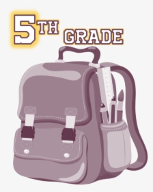 5th Grade Virtual Backpack - School Bag Clipart Png, Transparent Png, Transparent PNG