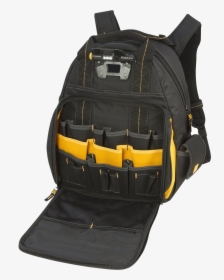 Dewalt Dgl523 Lighted Tool Backpack Open - Dewalt Tool Backpack, HD Png Download, Transparent PNG