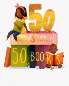 50 States 50 Books, HD Png Download, Transparent PNG