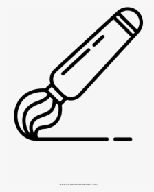 Paint Brush Coloring Page - Pennello Disegni Da Colorare, HD Png Download, Transparent PNG