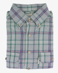The Crosscut Flannel Shirt Fog Grey - Button, HD Png Download, Transparent PNG