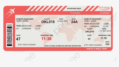 Transparent Train Ticket Clipart - Boarding Pass Blue Air, HD Png Download, Transparent PNG