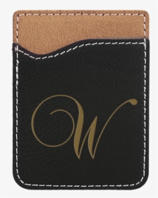 Cursive Initial Leatherette Custom Card Caddy Phone - Wallet, HD Png Download, Transparent PNG