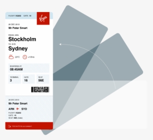 Plane Ticket Redesigned, HD Png Download, Transparent PNG