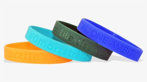 Custom Silicone Wristbands, Small Size, Debossed - Bracelet, HD Png Download, Transparent PNG