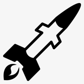 Rocket - Black And White Missile Clip Art, HD Png Download, Transparent PNG
