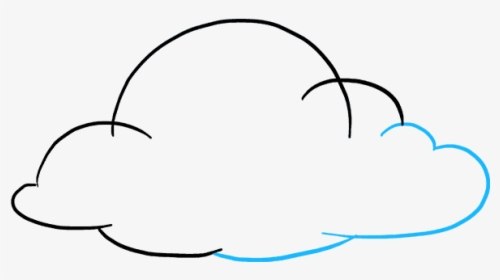 How To Draw Clouds - Easy Drawing Of Clouds, HD Png Download, Transparent PNG