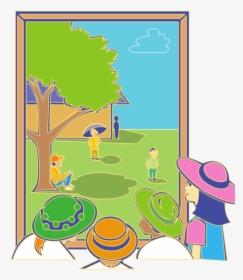 Play,graphic Design,square - Looking Out The Window Clipart, HD Png Download, Transparent PNG