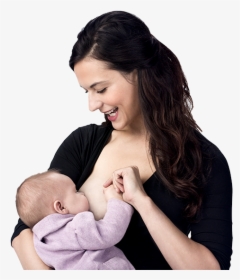 Image Of A Mom Breastfeeding Her Baby - Mom And Baby Png, Transparent Png, Transparent PNG
