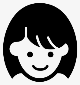 Girl - Girl Face Icon Png, Transparent Png, Transparent PNG