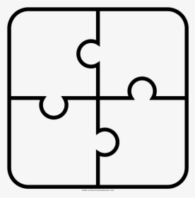 Puzzle Coloring Page - Vector Graphics, HD Png Download, Transparent PNG