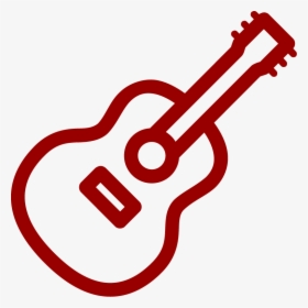 White Line Icon Guitar Png, Transparent Png, Transparent PNG