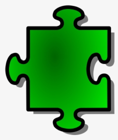Free Green Jigsaw Piece - Jigsaw Piece No Background, HD Png Download, Transparent PNG