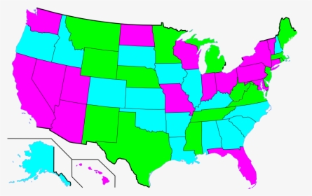 Us Governors Map 2008, HD Png Download, Transparent PNG