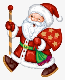 Papa Noël Png, Tube Père Noël - Noel Baba Ve Geyikleri Çizimi, Transparent Png, Transparent PNG