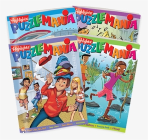 Puzzlemania 4-book Set - Cartoon, HD Png Download, Transparent PNG