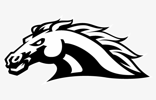 Broncos Vector Black And White - Western Michigan Broncos Logo, HD Png Download, Transparent PNG