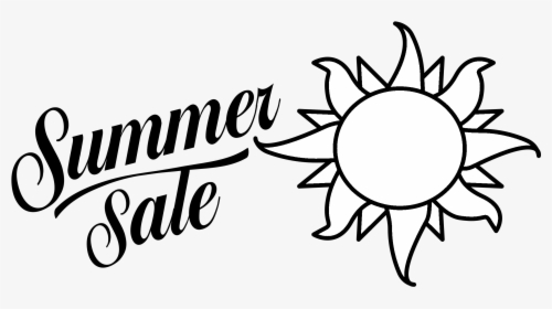 Microsoft Summer Sale Logo Black And White - Summer Sale Free Clip Art, HD Png Download, Transparent PNG