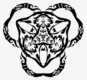Tribal Art - Black And White Tribal Art Detail, HD Png Download, Transparent PNG
