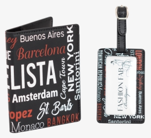 Passport Holder Luggage Tag Travel Set - Book Cover, HD Png Download, Transparent PNG