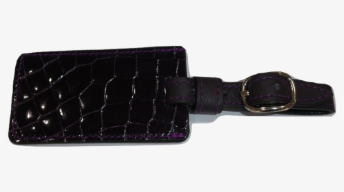 Luggage Tag - Purple - Leather, HD Png Download, Transparent PNG