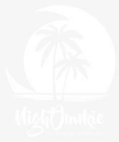 Image Of Nightjunkie California Beach Design - Two Palm Trees Tattoo, HD Png Download, Transparent PNG