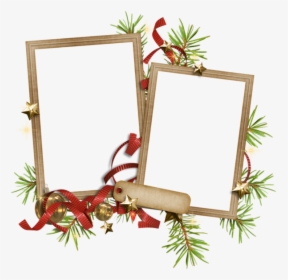 Christmas Double Picture Frame Clipart, HD Png Download, Transparent PNG