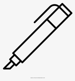 Highlighter Coloring Page - Felt Tip Pen Icon, HD Png Download, Transparent PNG