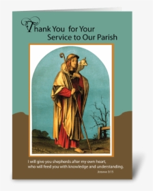 Thank You To Priest For Parish Service Greeting Card - Poster, HD Png Download, Transparent PNG