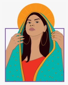 Portrati Of Women Depicted As La Virgen - Girl, HD Png Download, Transparent PNG