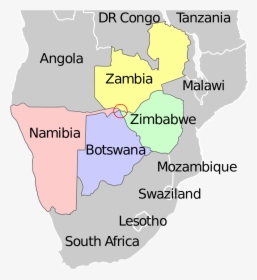 Map Of Namibia And Surrounding Countries, HD Png Download, Transparent PNG